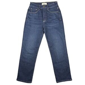 Revtown Decade Denim High Rise Jeans Womens Dark Wash Straight Fit 27 Regular